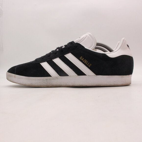 Adidas Originals Gazelle Men's Size 11.5 Black White Athletic Suede Sneakers - Picture 4 of 9
